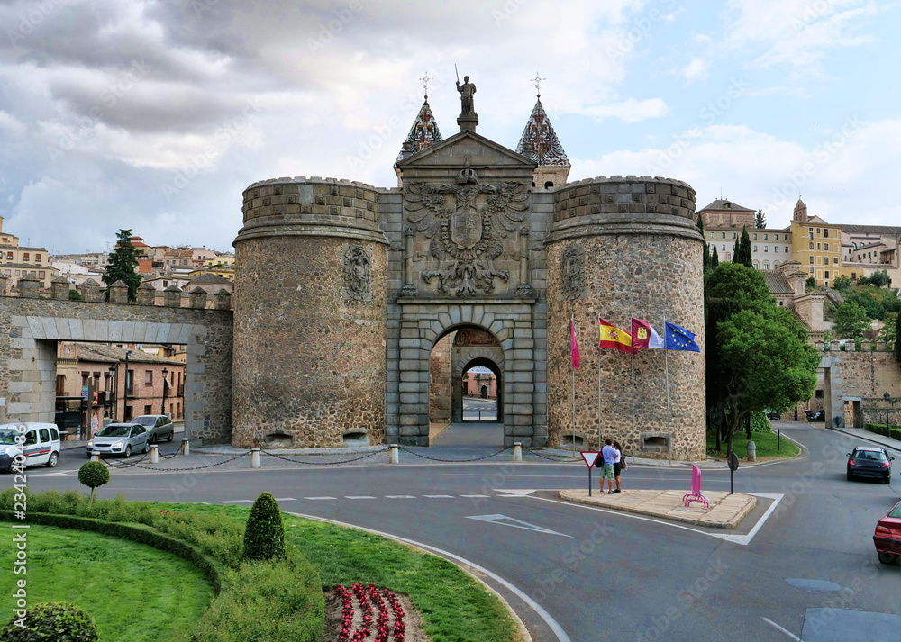 Old Toledo Spain medieval walled city entrance gate