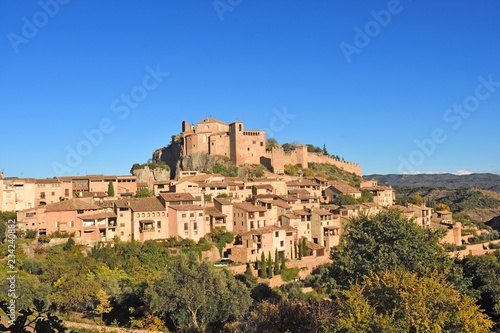 view of Alquezar, Somontano, Huesca province, Aragon, Spain.