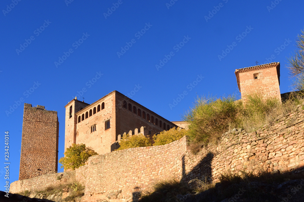  collegiate church of Santa Maria la Mayor, Alquezar, Somontano, Huesca province, Aragon, Spain.