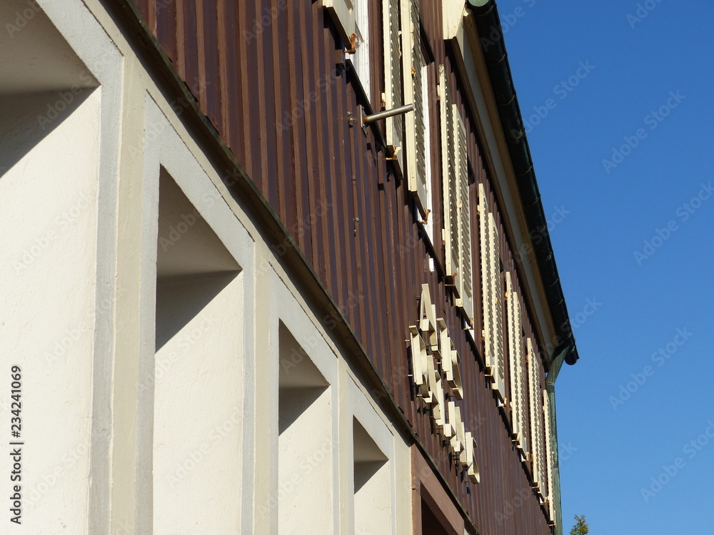 Fassade des Rathaus in Loßburg / Schwarzwald