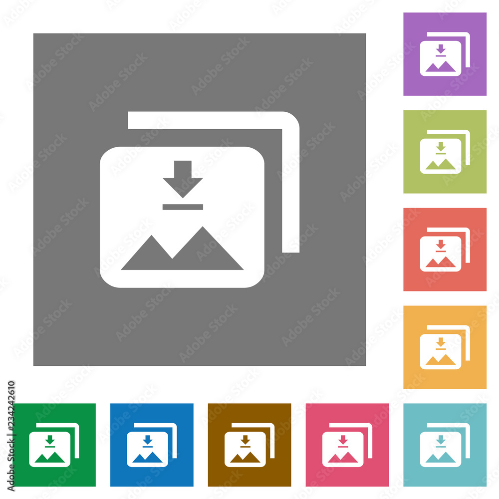 Download multiple images square flat icons Download multiple images square flat icons
