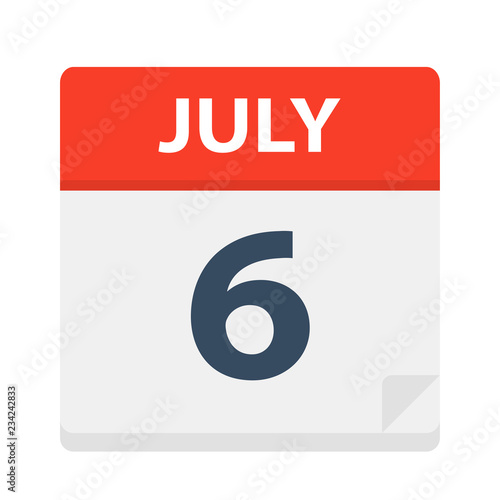 July 6 - Calendar Icon