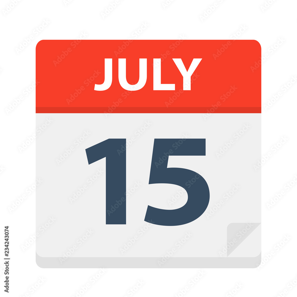 July 15 - Calendar Icon July 15 - Calendar Icon