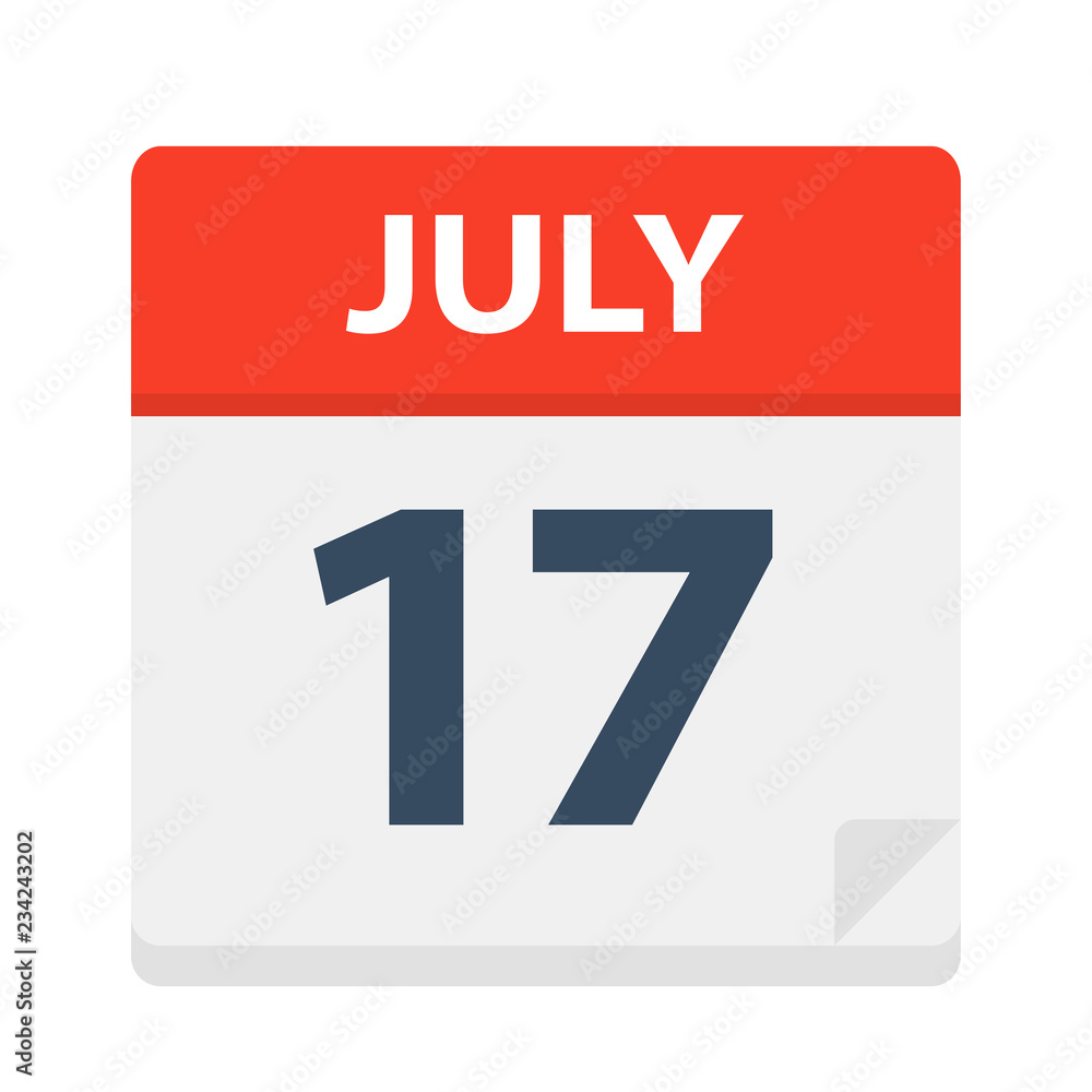 July 17 - Calendar Icon July 17 - Calendar Icon
