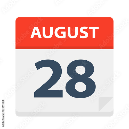 August 28 - Calendar Icon