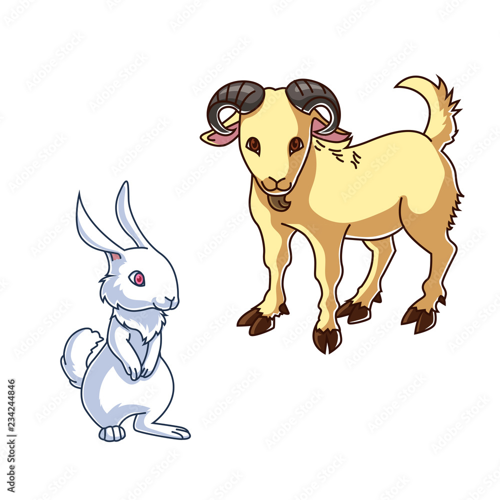 Rabbit and Goat Rabbit and Goat