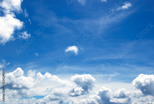 Fototapeta Naklejka Na Ścianę i Meble -  Blue sky white clouds Abstract