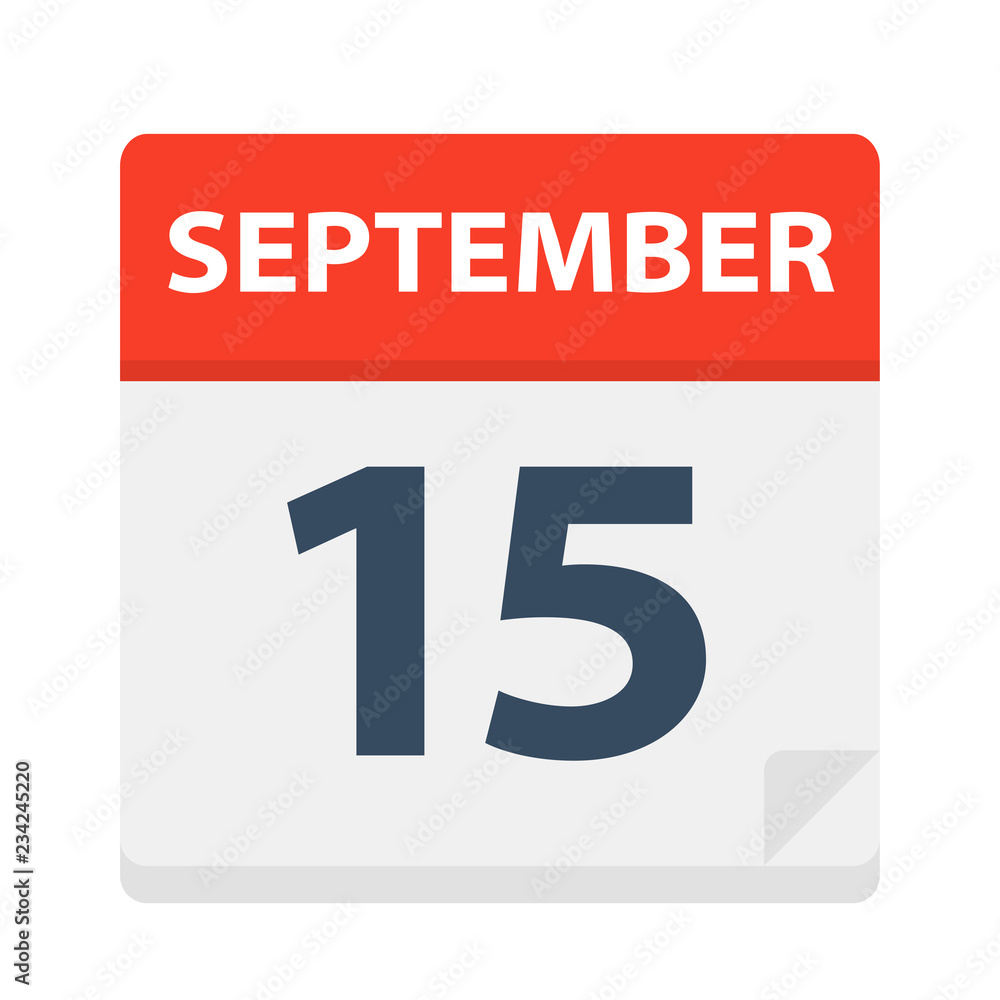 September 15 - Calendar Icon September 15 - Calendar Icon