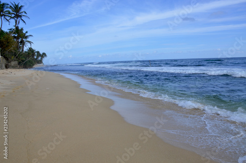 The landscape protected the India ocean in Sri Lanka  