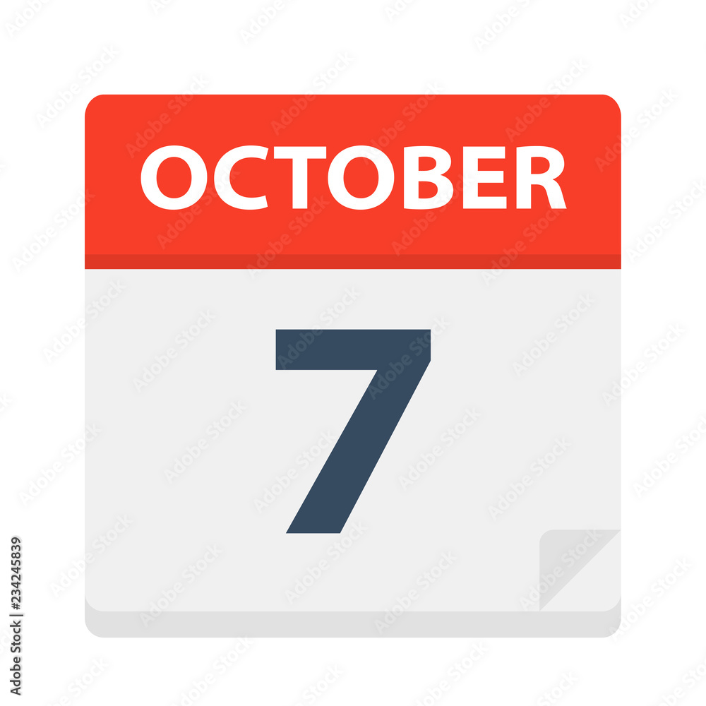 October 7 - Calendar Icon October 7 - Calendar Icon