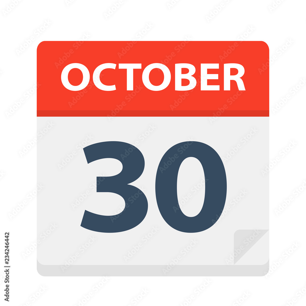 October 30 - Calendar Icon October 30 - Calendar Icon