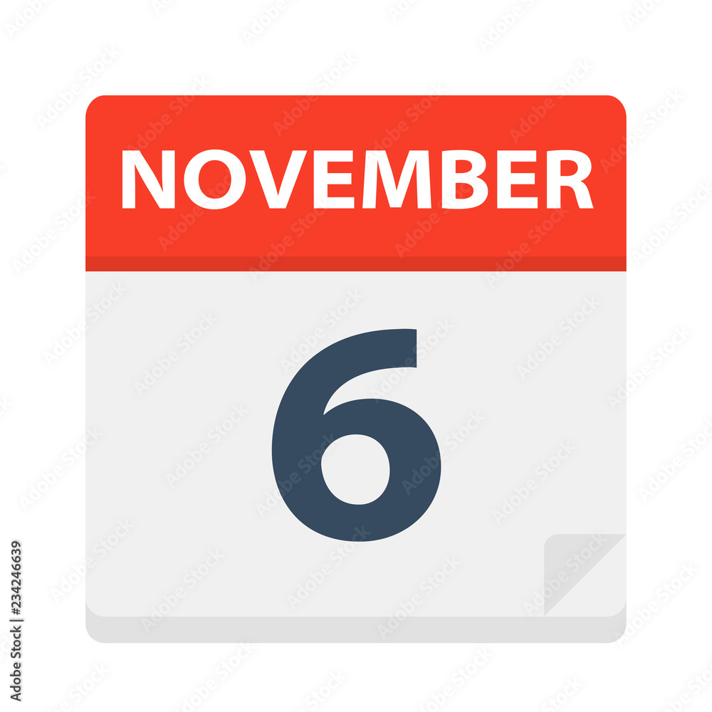 November 6 - Calendar Icon