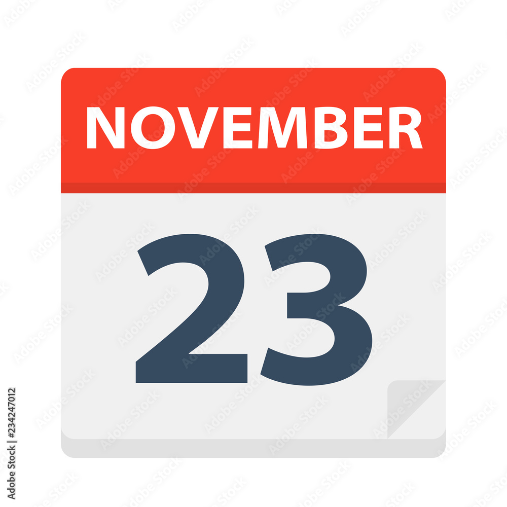 November 23 - Calendar Icon November 23 - Calendar Icon