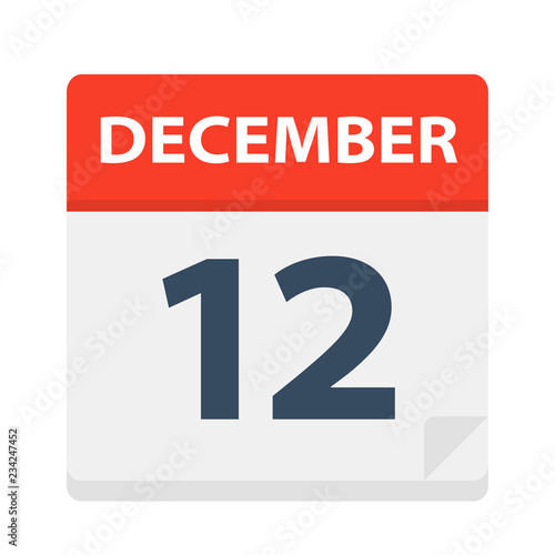 December 12 - Calendar Icon