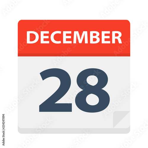 December 28 - Calendar Icon