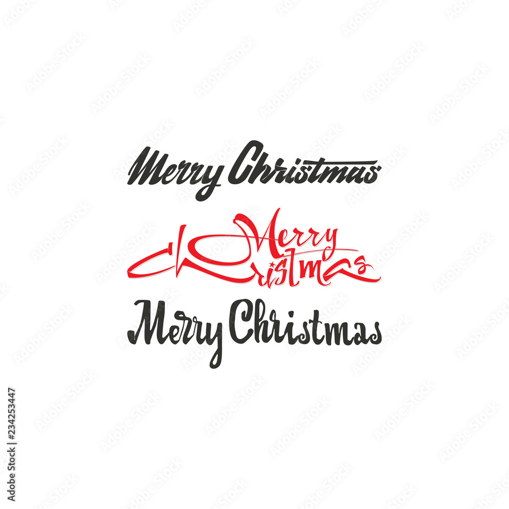 Congratulations Happy New Year and Merry Christmas, calligraphy for cards, posters and covers Congratulations Happy New Year and Merry Christmas, calligraphy for cards, posters and covers