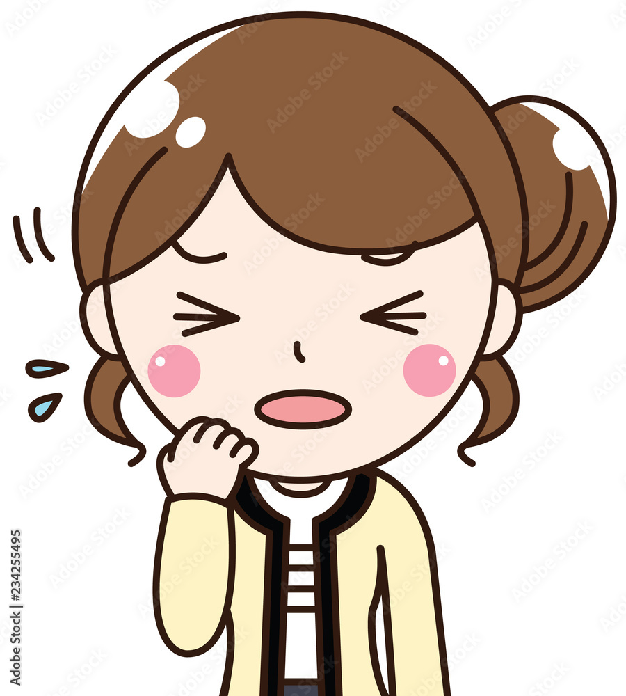 女性会社員OLの風邪で体調不良