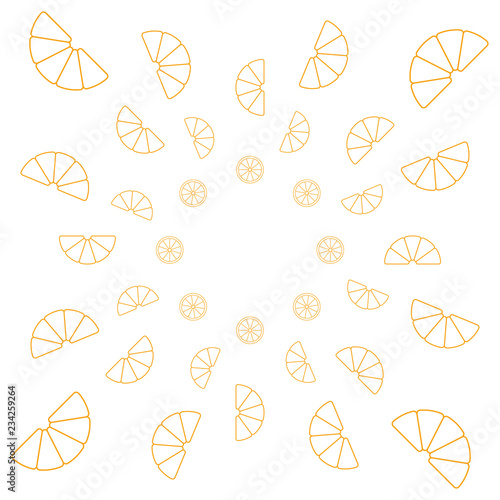 Orange Muster