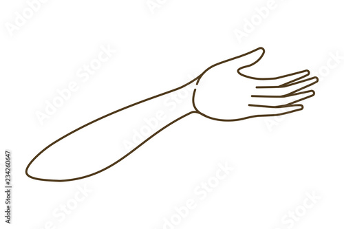 forearm with open hand avatar character