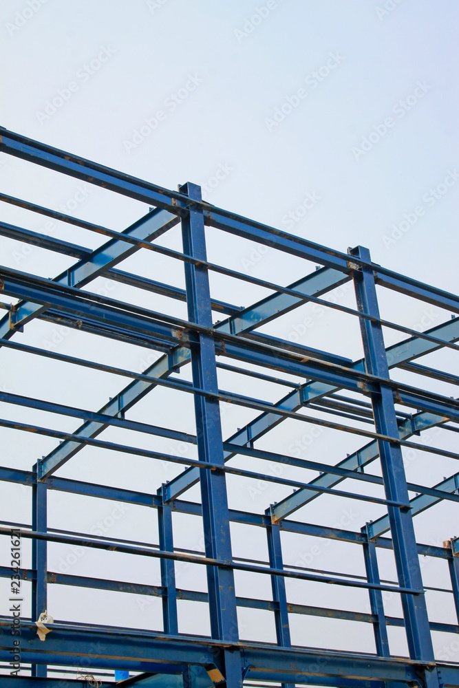 Factory steel framework Factory steel framework
