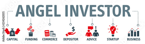 Angel investor Concept vector illustration