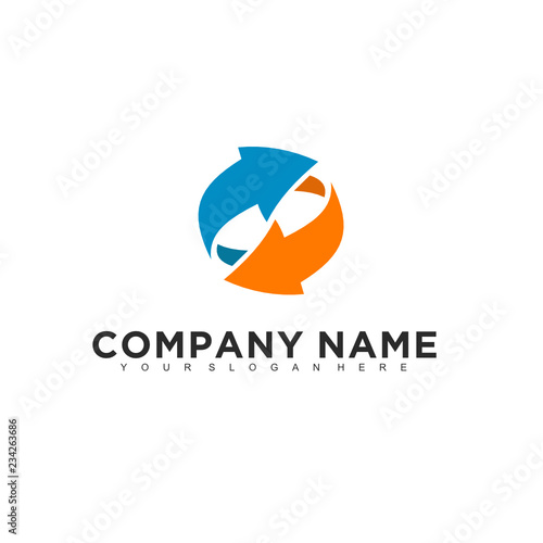 Free Download Simple minimalistic modern professional logo design of technology vector EPS illustrator template - GFXLoad
