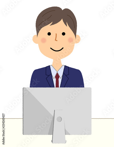 ビジネスマン　PC