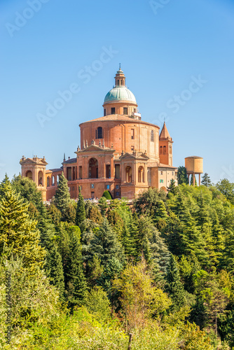 View at the Sanctuary of Madonna di San Luca in Bologna - Italy