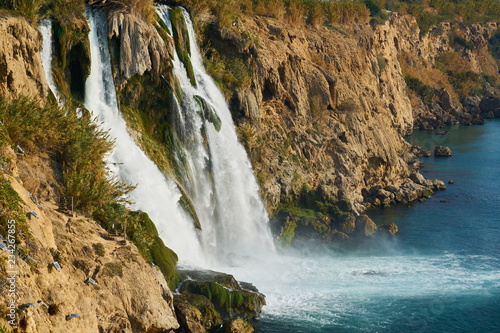 Waterfall in the nature