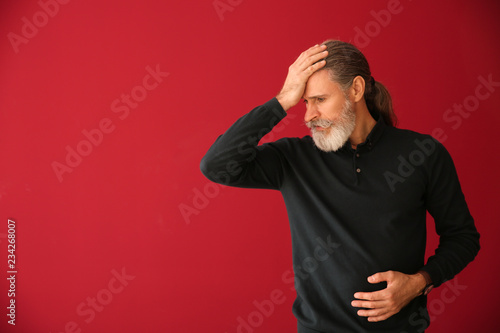 Emotional senior man after ...
