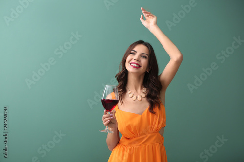 Beautiful young woman with ...