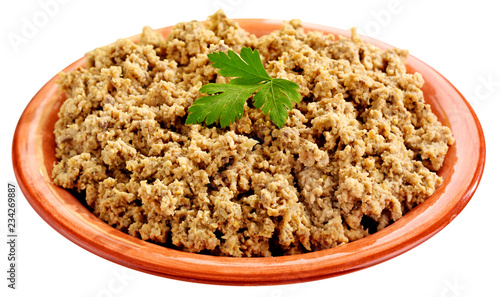 BOWL OF CHOPPED LIVER CUT OUT