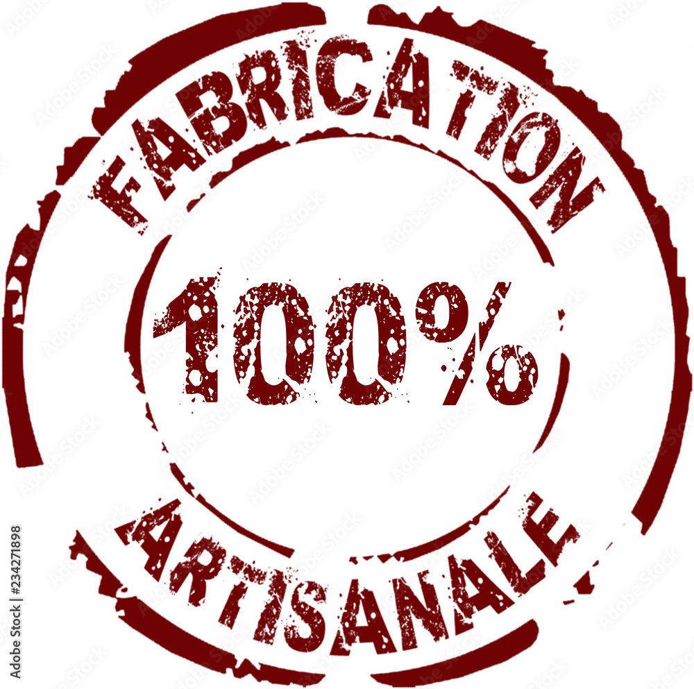 fabrication artisanale, tampon fabrication artisanale, fabrication 100%  artisanale, tampon fabrication 100% artisanale, fabrication, artisanale,  tampon Stock-Illustration | Adobe Stock