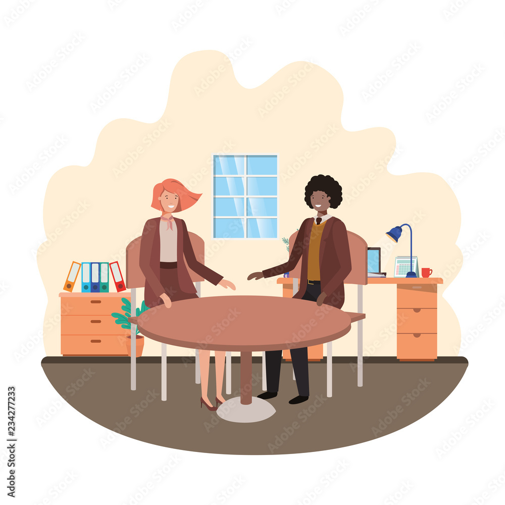 business people sitting in the living room business people sitting in the living room