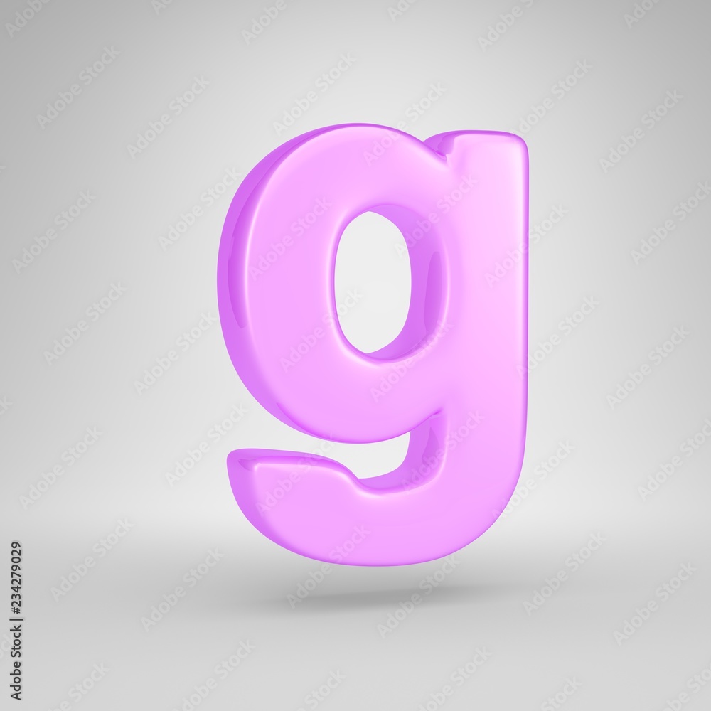lowercase g bubble letter