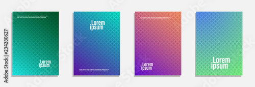 Minimal cover design. Set of geometric pattern background