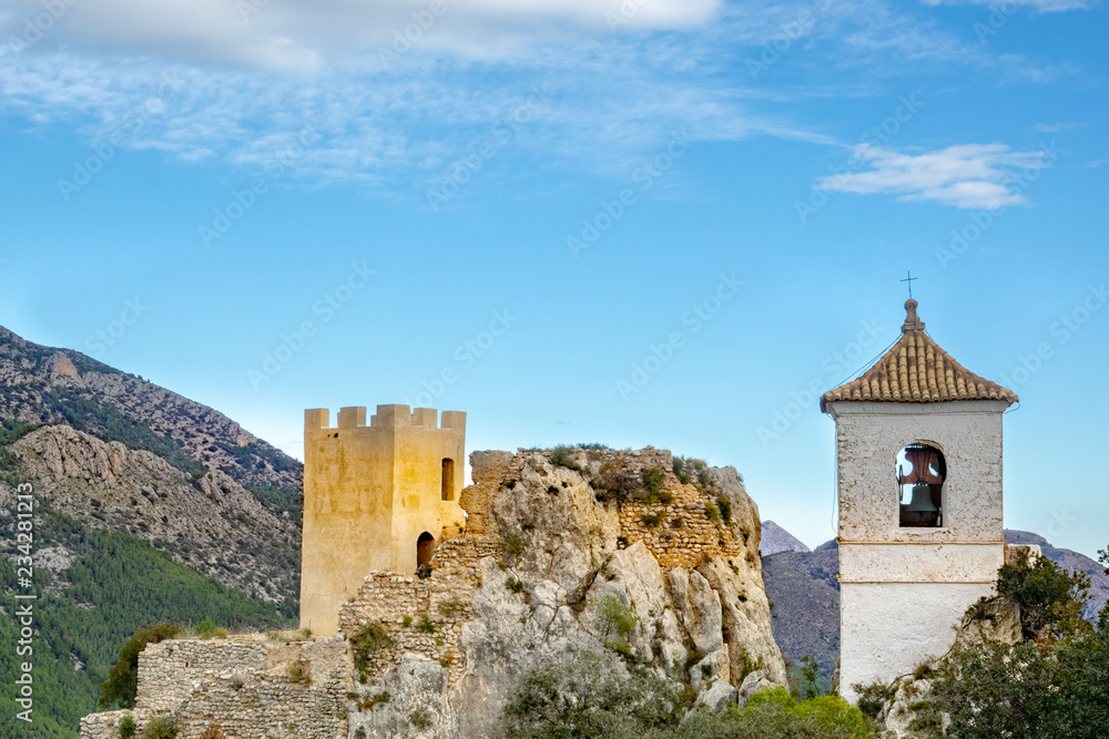 Fototapeta premium Old castle build in 11th century in Guadalest Spain