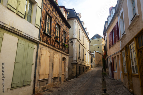 Auxerre old streets, France