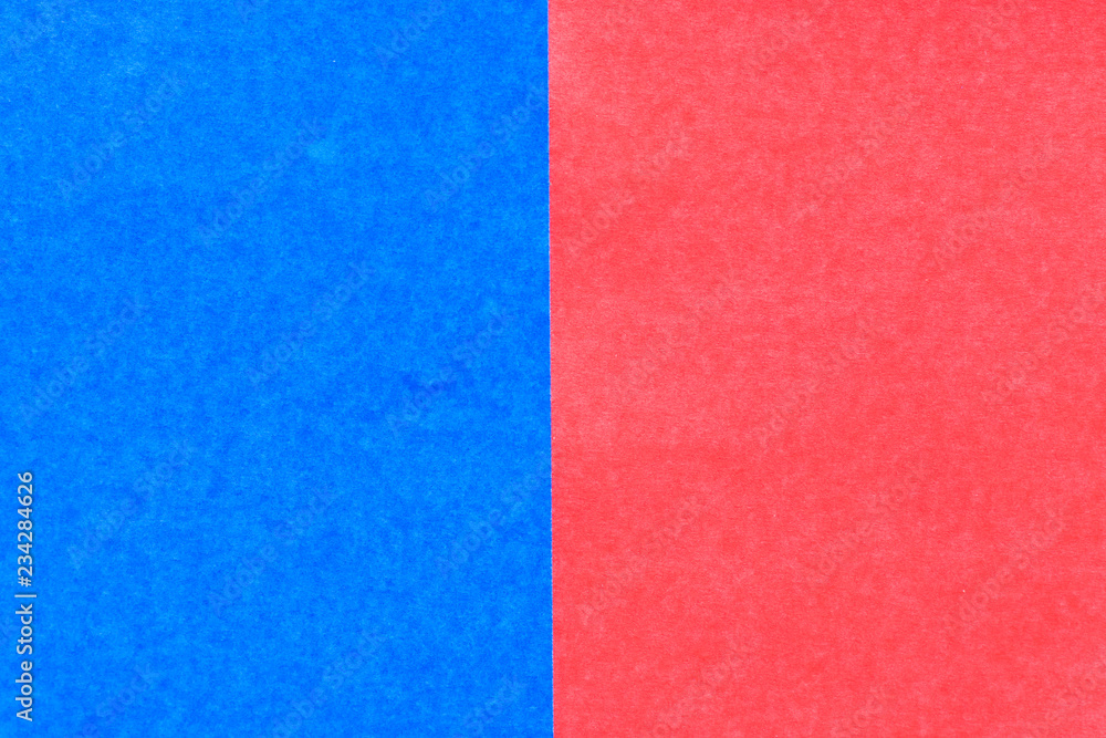 Fototapeta premium Abstract red and blue color paper background for design and decoration