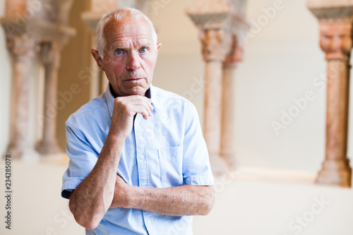 Wallpaper Mural Man exploring exhibition in historical museum Torontodigital.ca