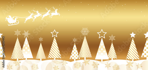 シームレスなクリスマスの背景イラスト
