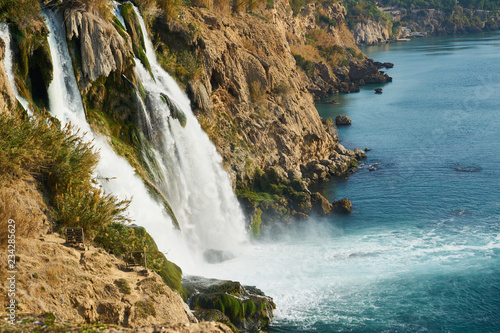 Waterfall in the nature