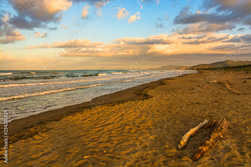 Castiglione della Pescaia Tuscany, Italy - sunrise at the beach