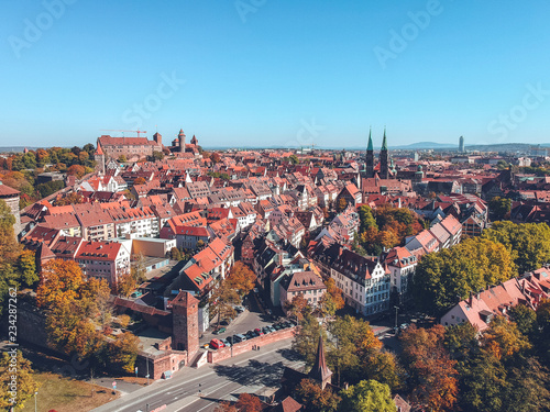 Obraz na płótnie Nuremberg from the air w salonie
