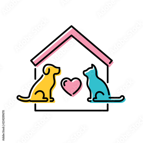Vector Adopt A Pet Poster Template