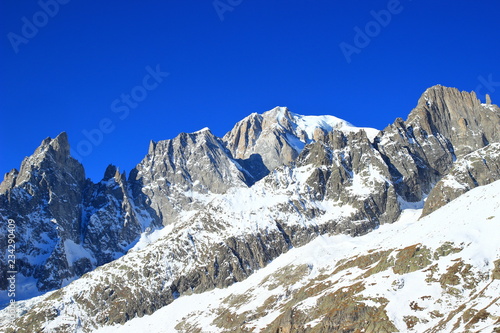 Mt. Blanc, the highest peak in Alps