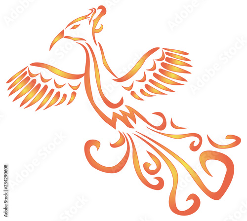soaring Phoenix vector