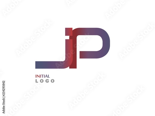 JP Initial Logo for your startup venture