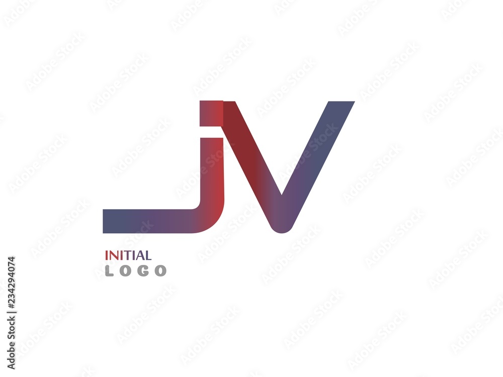 JV Initial Logo for your startup venture JV Initial Logo for your startup venture