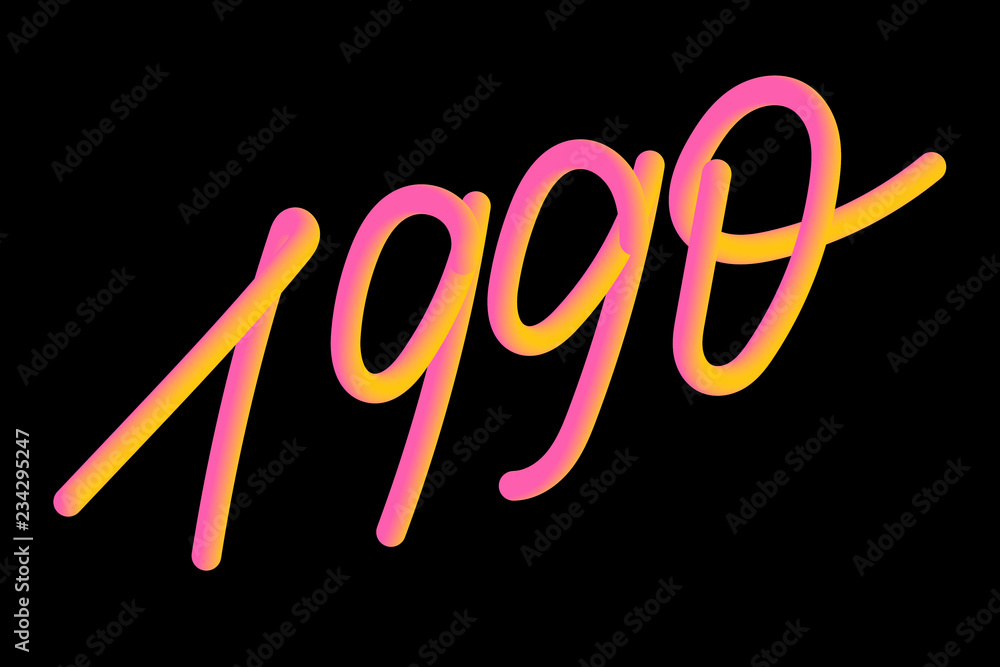 slogan 1990 phrase graphic vector Print Fashion lettering calligraphy slogan 1990 phrase graphic vector Print Fashion lettering calligraphy